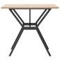 vidaXL Esstisch Y-Gestell 80x80x75 cm Massivholz Kiefer und Gusseisen vidaXL Esstisch Y-Gestell 80x80x75 cm Massivholz Kiefer und Gusseisen