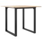 vidaXL Esstisch O-Gestell 80x80x75 cm Massivholz Kiefer und Gusseisen vidaXL Esstisch O-Gestell 80x80x75 cm Massivholz Kiefer und Gusseisen