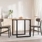 vidaXL Esstisch O-Gestell 80x80x75 cm Massivholz Kiefer und Gusseisen vidaXL Esstisch O-Gestell 80x80x75 cm Massivholz Kiefer und Gusseisen