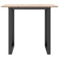 vidaXL Esstisch O-Gestell 80x80x75 cm Massivholz Kiefer und Gusseisen vidaXL Esstisch O-Gestell 80x80x75 cm Massivholz Kiefer und Gusseisen