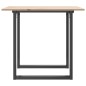 vidaXL Esstisch O-Gestell 80x80x75 cm Massivholz Kiefer und Gusseisen vidaXL Esstisch O-Gestell 80x80x75 cm Massivholz Kiefer und Gusseisen