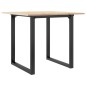 vidaXL Esstisch O-Gestell 80x80x75 cm Massivholz Kiefer und Gusseisen vidaXL Esstisch O-Gestell 80x80x75 cm Massivholz Kiefer und Gusseisen