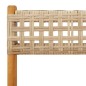 vidaXL 3-tlg. Bistro-Set Beige Poly Rattan und Massivholz vidaXL 3-tlg. Bistro-Set Beige Poly Rattan und Massivholz