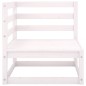 vidaXL 9-tlg. Garten-Lounge-Set Weiß Kiefer Massivholz vidaXL 9-tlg. Garten-Lounge-Set Weiß Kiefer Massivholz