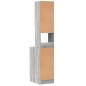 vidaXL Küchenschrank Grau Sonoma 35x50x180 cm Holzwerkstoff vidaXL Küchenschrank Grau Sonoma 35x50x180 cm Holzwerkstoff