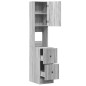 vidaXL Küchenschrank Grau Sonoma 35x50x180 cm Holzwerkstoff vidaXL Küchenschrank Grau Sonoma 35x50x180 cm Holzwerkstoff