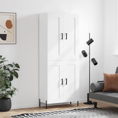 Highboard Weiß 69,5x34x180 cm Holzwerkstoff