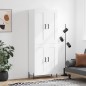 Highboard Weiß 69,5x34x180 cm Holzwerkstoff Highboard Weiß 69,5x34x180 cm Holzwerkstoff