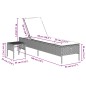 vidaXL Sonnenliege mit Tisch und Auflage Braun Poly Rattan vidaXL Sonnenliege mit Tisch und Auflage Braun Poly Rattan