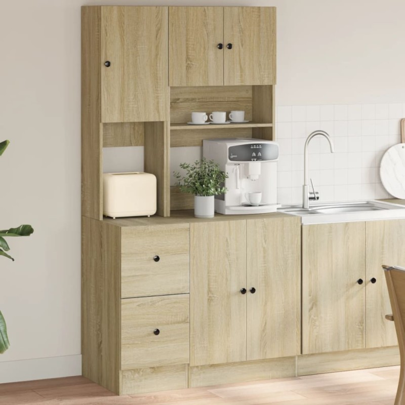 vidaXL Küchenschrank Sonoma-Eiche 95x50x180 cm Holzwerkstoff vidaXL Küchenschrank Sonoma-Eiche 95x50x180 cm Holzwerkstoff