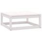 vidaXL 6-tlg. Garten-Lounge-Set Weiß Massivholz Kiefer vidaXL 6-tlg. Garten-Lounge-Set Weiß Massivholz Kiefer
