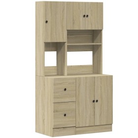 vidaXL Küchenschrank Sonoma-Eiche 95x50x180 cm Holzwerkstoff