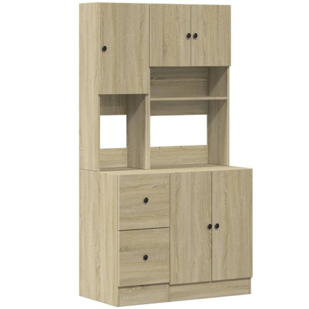 vidaXL Küchenschrank Sonoma-Eiche 95x50x180 cm Holzwerkstoff