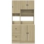 vidaXL Küchenschrank Sonoma-Eiche 95x50x180 cm Holzwerkstoff vidaXL Küchenschrank Sonoma-Eiche 95x50x180 cm Holzwerkstoff