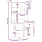 vidaXL Küchenschrank Sonoma-Eiche 95x50x180 cm Holzwerkstoff vidaXL Küchenschrank Sonoma-Eiche 95x50x180 cm Holzwerkstoff