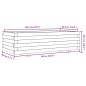 vidaXL Pflanzkübel 90x40x26,5 cm Massivholz Kiefer vidaXL Pflanzkübel 90x40x26,5 cm Massivholz Kiefer