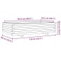 vidaXL Pflanzkübel Wachsbraun 110x60x26,5 cm Massivholz Kiefer vidaXL Pflanzkübel Wachsbraun 110x60x26,5 cm Massivholz Kiefer