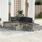 vidaXL 3-tlg. Garten-Ecksofa-Set mit Kissen Hellgrau Poly Rattan vidaXL 3-tlg. Garten-Ecksofa-Set mit Kissen Hellgrau Poly Rattan