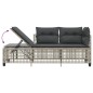 vidaXL 3-tlg. Garten-Ecksofa-Set mit Kissen Hellgrau Poly Rattan vidaXL 3-tlg. Garten-Ecksofa-Set mit Kissen Hellgrau Poly Rattan