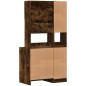 vidaXL Küchenschrank Räuchereiche 95x50x180 cm Holzwerkstoff vidaXL Küchenschrank Räuchereiche 95x50x180 cm Holzwerkstoff
