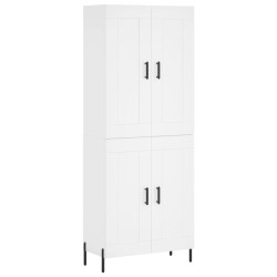 Highboard Weiß 69,5x34x180 cm Holzwerkstoff