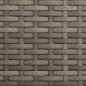 vidaXL Outdoor-Sofa 3-Sitzer mit Dach und Hockern Grau Poly Rattan vidaXL Outdoor-Sofa 3-Sitzer mit Dach und Hockern Grau Poly Rattan