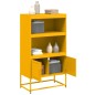 vidaXL Highboard Senfgelb 68,5x38,5x123,5 cm Stahl vidaXL Highboard Senfgelb 68,5x38,5x123,5 cm Stahl