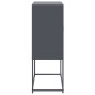 vidaXL Highboard Anthrazit 68,5x38,5x107 cm Stahl vidaXL Highboard Anthrazit 68,5x38,5x107 cm Stahl