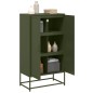 vidaXL Highboard Weiß 68,5x38,5x123,5 cm Stahl vidaXL Highboard Weiß 68,5x38,5x123,5 cm Stahl
