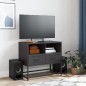 vidaXL TV-Schrank Schwarz 68x39x60,5 cm Stahl vidaXL TV-Schrank Schwarz 68x39x60,5 cm Stahl