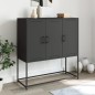 vidaXL Highboard Schwarz 100,5x39x107 cm Stahl vidaXL Highboard Schwarz 100,5x39x107 cm Stahl
