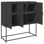 vidaXL Highboard Schwarz 100,5x39x107 cm Stahl vidaXL Highboard Schwarz 100,5x39x107 cm Stahl