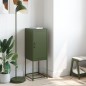 vidaXL Highboard Olivgrün 36x39x107 cm Stahl vidaXL Highboard Olivgrün 36x39x107 cm Stahl