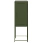 vidaXL Highboard Olivgrün 36x39x107 cm Stahl vidaXL Highboard Olivgrün 36x39x107 cm Stahl