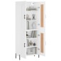 Highboard Weiß 69,5x34x180 cm Holzwerkstoff Highboard Weiß 69,5x34x180 cm Holzwerkstoff