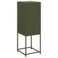 vidaXL Highboard Olivgrün 36x39x107 cm Stahl vidaXL Highboard Olivgrün 36x39x107 cm Stahl
