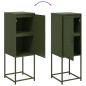 vidaXL Highboard Olivgrün 36x39x107 cm Stahl vidaXL Highboard Olivgrün 36x39x107 cm Stahl