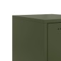 vidaXL Highboard Olivgrün 36x39x107 cm Stahl vidaXL Highboard Olivgrün 36x39x107 cm Stahl