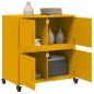 vidaXL Sideboard Senfgelb 68,5x39x72 cm Kaltgewalzter Stahl vidaXL Sideboard Senfgelb 68,5x39x72 cm Kaltgewalzter Stahl