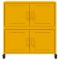 vidaXL Sideboard Senfgelb 68,5x39x72 cm Kaltgewalzter Stahl vidaXL Sideboard Senfgelb 68,5x39x72 cm Kaltgewalzter Stahl