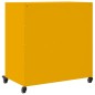 vidaXL Sideboard Senfgelb 68,5x39x72 cm Kaltgewalzter Stahl vidaXL Sideboard Senfgelb 68,5x39x72 cm Kaltgewalzter Stahl