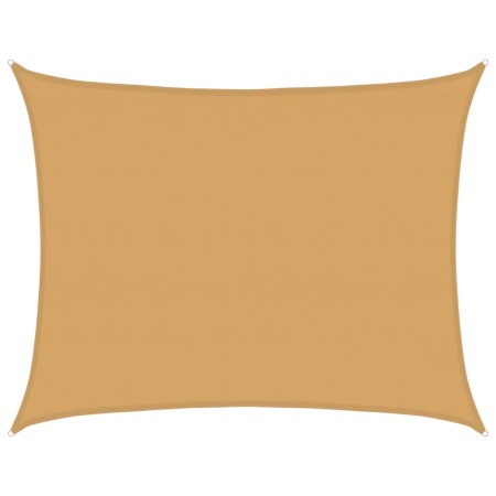 vidaXL Sonnensegel 160 g/m² Rechteckig Sandfarben 6x7 m HDPE