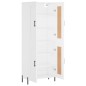 Highboard Weiß 69,5x34x180 cm Holzwerkstoff Highboard Weiß 69,5x34x180 cm Holzwerkstoff