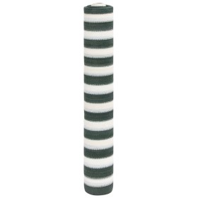 vidaXL Zaunblende Grün und Weiß 1,5x10 m HDPE 75 g/m²