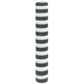 vidaXL Zaunblende Grün und Weiß 1x10 m HDPE 75 g/m²
