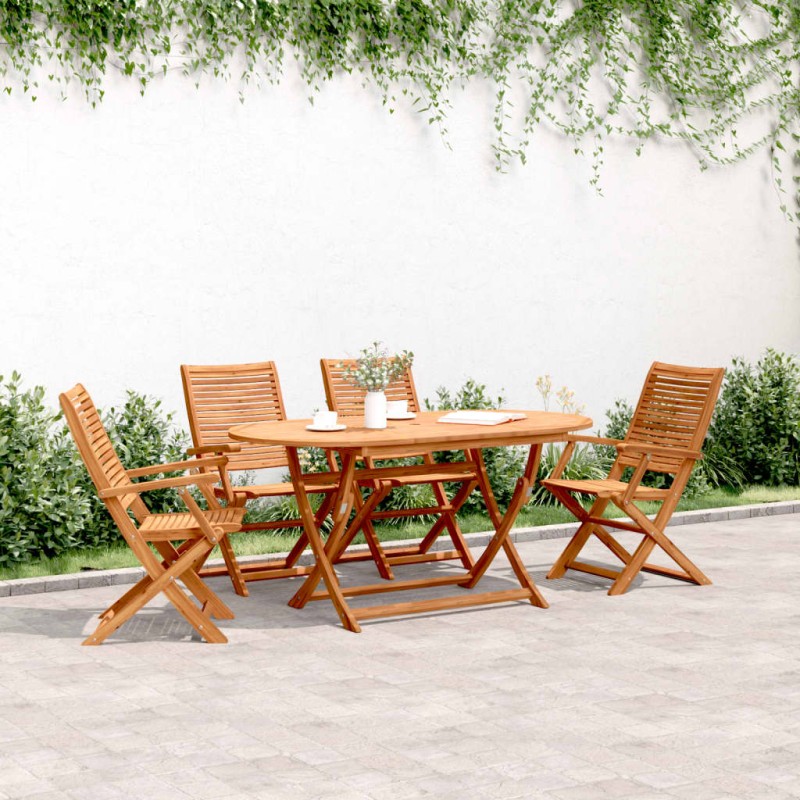 vidaXL Gartenstühle 4 Stk. Klappbar 57x66x95 cm Massivholz Akazie vidaXL Gartenstühle 4 Stk. Klappbar 57x66x95 cm Massivholz Akazie