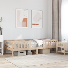vidaXL Massivholzbett ohne Matratze 80x200 cm Kiefernholz