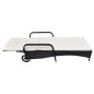 vidaXL Sonnenliege mit Rollen Poly Rattan Schwarz vidaXL Sonnenliege mit Rollen Poly Rattan Schwarz