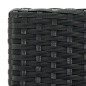 vidaXL Garten-Barhocker mit Kissen 2 Stk. Schwarz Poly Rattan vidaXL Garten-Barhocker mit Kissen 2 Stk. Schwarz Poly Rattan
