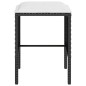 vidaXL 5-tlg. Sofagarnitur in L-Form mit Kissen Poly Rattan Schwarz vidaXL 5-tlg. Sofagarnitur in L-Form mit Kissen Poly Rattan Schwarz